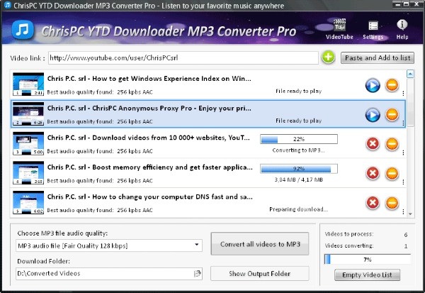 ChrisPC  YTD  Downloader  MP3 Converter  Pro(mp3文件下载工具)