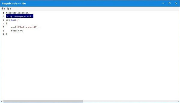 huzpsb\'s  c/c++ ide